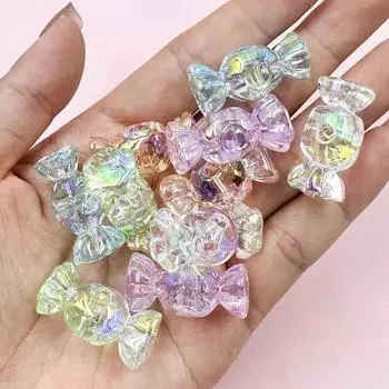 Конфеты, 5 шт., ювелирные аксессуары для браслета, серьги, свободные бусины, акриловые 12,5*29,1 мм, сделай сам, желейный цвет, изготовление