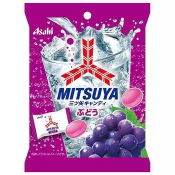 Конфеты Asahi Mitsuya со вкусом винограда 54 г (включая упаковочную бумагу)Характеристики: Конфеты, которые воссоздают характеристики: Конфеты, которые воссоздают освежающий вкус 1