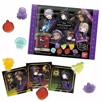Конфеты BANDAI Disney Twisted Wonderland Groovy, жевательные конфеты (12 шт.) Игрушка/Мармеладка (Искаженная Страна Чудес)