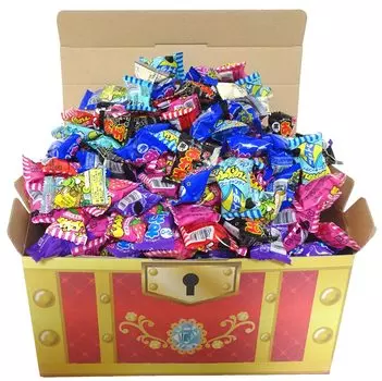 Конфеты из жевательной резинки 250 пузырьков Жевательная резинка «Жвачка-суперхамелеон» Конфеты Сладости Захватите Акция на событие Подарок Приз Рождество Pikichemo Сокровища Сундук Королевство