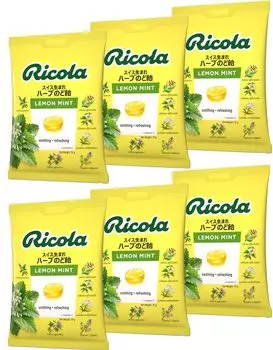 Конфеты Ricola Lemon Mint Herb 70 г x 6 шт.