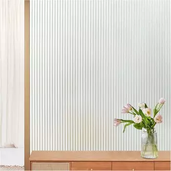 Конфиденциальность Самоклеящаяся непрозрачная оконная пленка для стекла Анти-УФ Винил Декоративные узорчатые статические наклейки на окна для дома 30x100 cm