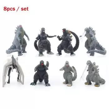 Kong Kim 8pcsset Battle Dinosaurs Pvc Action Figure Collection Toy Kid