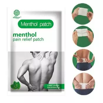 KONGDY 30 пакетов, ментоловый обезболивающий пластырь, охлаждающий пластырь для боли в спине/шее, наклейка на мышечную боль