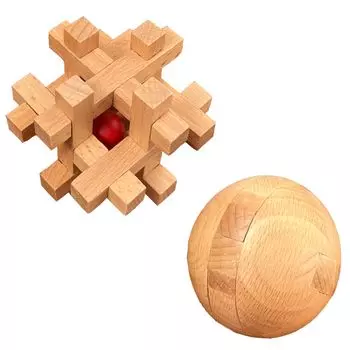 Kongming Wooden Time 3D Игрушка для снятия стресса Руководство по стратегии Подходит для детей от 6 лет и старше Вязание Мозг Мозг Деревянное 3D Вязание Стимуляция кончиков пальцев