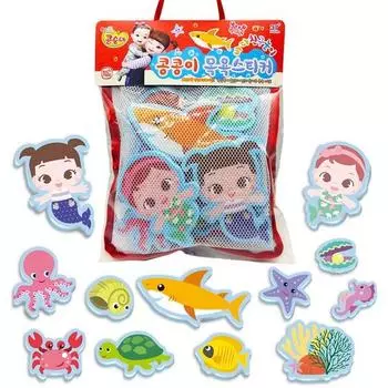 Kongsuni Kongkongi наклейка для ванны морской друг играет корейские детские игрушки