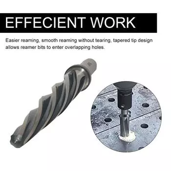 Коническая развертка с хвостовиком 1/2 дюйма Мостовая развертка 5/8 дюйма из быстрорежущей стали