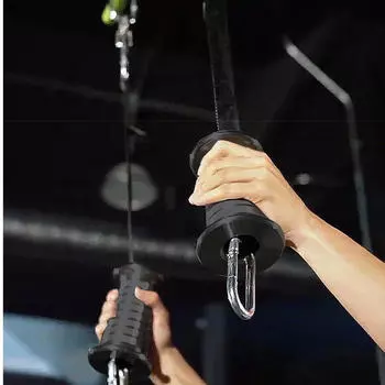 Конические канатные ручки, насадка для тяги вниз, универсальная удобная рукоятка, рукоятка для упражнений, жим трицепса