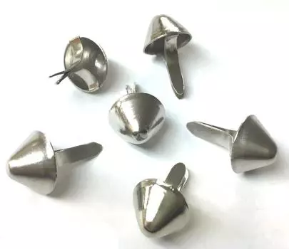 Конические заклепки 12 мм серебряные 100 штук панк-рок хардкор панк ремень браслет заклепки куртка кожаная куртка производство бренда легкость