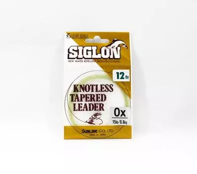 Конический поводок Sunline Siglon Nylon 12 футов 0X/15 фунтов/0,28 мм (0514) чистый