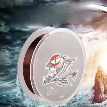 Конкурентная рыболовная леска, бросающая нейлоновую леску, 100-метровая ручная леска 1.0