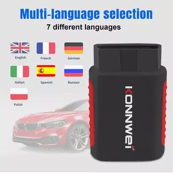 KONNWEI KDIAG 2024 Полная система автоматического сброса сканера SAS EPB Service ECU Programmer OBD OBD2 Автомобильный диагностический инструмент pk Thinkdiag MINI