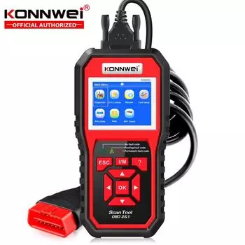 KONNWEI KW850 Профессиональный сканер OBD2 Автоматический считыватель кодов Диагностический инструмент для проверки двигателя KW850