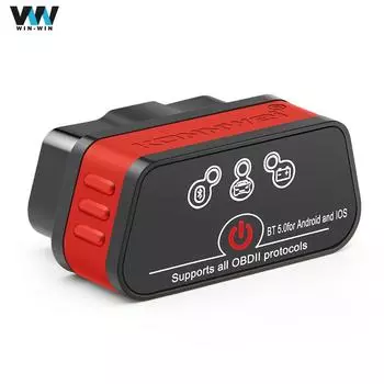 KONNWEI KW901 Bluetooth 5.0 OBDII диагностический сканер ELM327 V1.5 автоматический сканер кодов для Android IOS