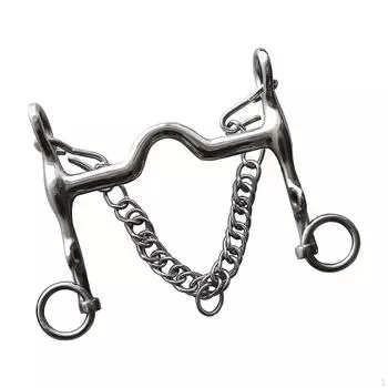 Конный трензель из нержавеющей стали с трензельным трензелем для обучения цепочке