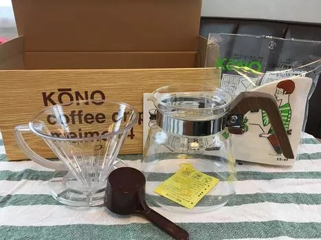 KONO style KONO престижный набор для приготовления воронок на 4 персоны Union limited edition Орех/Орех