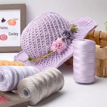 Конопляная пряжа для вязания крючком своими руками: Летняя шляпа, сумка, сандалии 26 циан