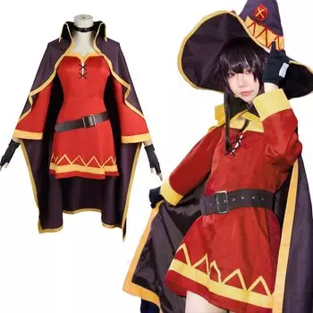 KonoSuba Косплей Казума Сато Косплей Костюм Богиня Аква Косплей Волшебница Мегумин Косплей Костюм Казума Сато Благословение этого прекрасного мира Косплей