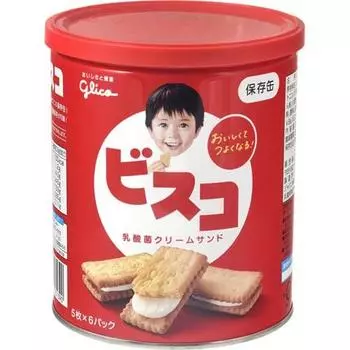 Консервация Ezaki Glico Консервация аварийного хранения по отдельности 30 штук [Баночка Bisco] еда, еда, длительное хранение, еда, упакованная,