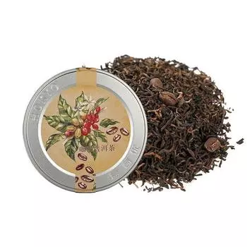(Консервированный 30г) Кофейный чай пуэр, зрелый пуэр, полезный чай, цветочный и фруктовый чай 60 г 30G 2 cans of coffee Pu er tea