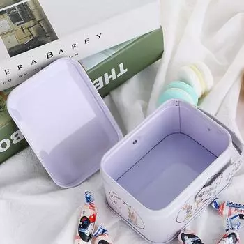 Консервная банка White Rabbit Toffee, маленькая жестяная банка для хранения в чемодане, металлическая коробка для конфет, подарок