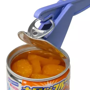 Консервный нож Открывалка для консервов Пластиковый открывалка для бутылок Сделано в Японии Инструменты для ногтей для открывания банок Пожилой пакет Can 123 (фиолетовый)