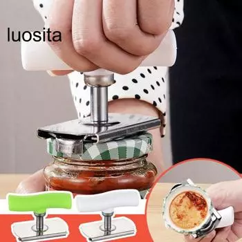 Консервный нож, удобная эргономичная ручка, регулируемая кухонная ручная открывалка для крышек рыбных консервов, кухонный инструмент, кухонный гаджет зелёный