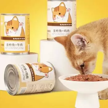 Консервы для кошек Кошачьи закуски Корм для животных Влажный корм для кошек Тунец Говядина Курица Консервы для кошек Жир для шерсти Жабры для собак Закуски для поощрения кошек Закуски на день рождения для собак Tuna Beef 1pc