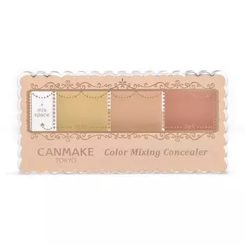 Консилер Canmake Color Mixing Concealer 04 Red Beige Concealer 3 Color Palette Bear Dullness 4.2g