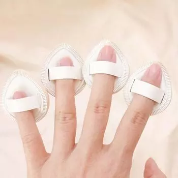 Консилер Кремовый кушон Спонж для макияжа Мини-спонж для пальцев Воздушный кушон для большого пальца Косметический спонж 3PCS