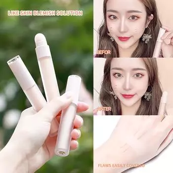 Консилер-ластик естественным образом скрывает темные круги и следы от прыщей, тускнеет и осветляет разноцветный