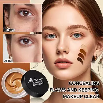 Консилер Осветляющий тон кожи Водостойкий Маскирующий оспины Лицо Веснушки Темные круги Загрязнения Тональный крем 01