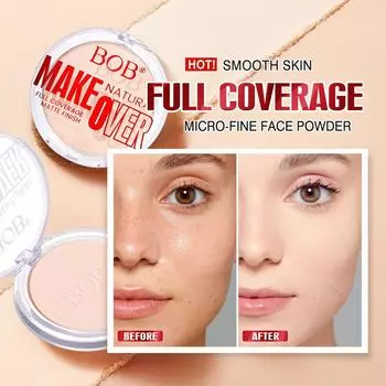 Консилер Пудра Водостойкая Контроль жирности Не Прилипающая Пудра Стойкий Макияж Осветляет Тон Кожи 01#Translucent