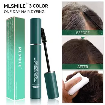 Консилер Quick-Fix для линии роста волос Мгновенно маскирует корни и создает естественный контур Одноразовая краска для волос Водостойкая долговечная ручка-краска для волос 1#