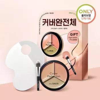 Консилер SAEM Cover Perfection Triple Pot, 4 цвета #01 Correct Beige
