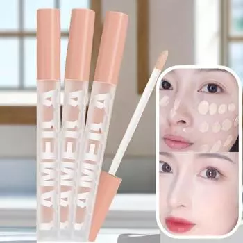 Консилер, закрывающий следы от прыщей, пятна, темные круги, жидкий консилер, увлажняющую основу, косметику