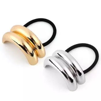 Конский хвостик Манжета для волос Геометрический головной убор Ретро-манжета для волос Декоративная веревка для волос золотой