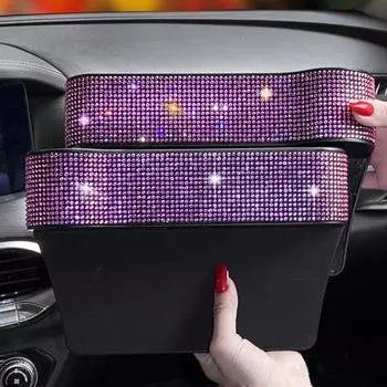 Консоль для автокресла, боковая чашка для хранения с вместительным держателем, большая блестящая авто