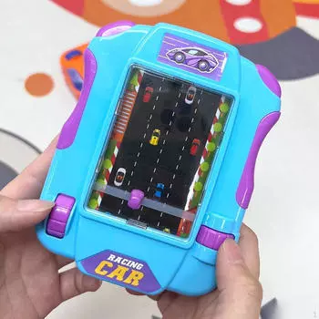 Консольная игрушка Раннее образование Избегать препятствий Интересный гоночный автомобиль Приключенческий уровень Игра Моделирование синий