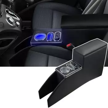 Консольный бокс WALKEY для Toyota Sienta 10 серии, центральная консоль, Smart USB, подстаканник, удобное хранение мелких предметов [Быстрая зарядка] Z/G/X Hybrid, подлокотник,