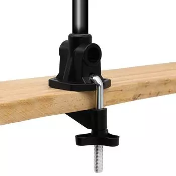 Консольный кронштейн-зажим Нескользящий Универсальный кронштейн-зажим 7-образный Зажим-пряжка в виде лошади Металлический Для микрофона Настольная лампа Микрофонная стойка