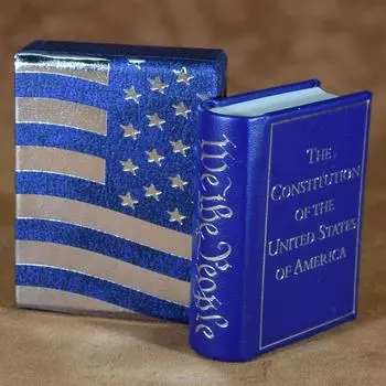 Конституция США | Декларация независимости Миниатюрная книга, настольный декор, коллекционная One Size