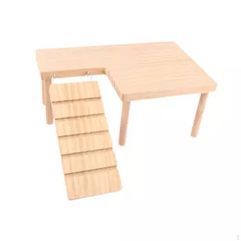 Конструкция для лазанья для хомяков мелких домашних животных с лестницей и мостиком для песчанок left