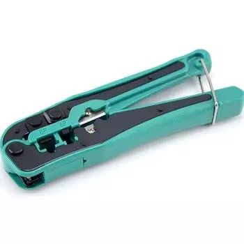 Конструкция с пряжкой для зачистки проводов. Экономичная противоскользящая ручка. Инструмент для зачистки кабеля Ethernet тройного назначения.