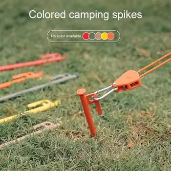 Конструкция с тупым концом, высокая твердость, колышек для палатки, стальной колышек для палатки с отверстием для крючка, принадлежности для кемпинга 15cm армия зеленый
