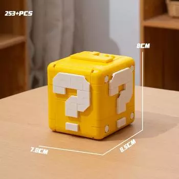 Конструктор Super Mario Bros Йоши Луиджи Звезда Сборка Вопросительный знак MOC 3D Модель Марио Мини Кирпичик Игрушка на Рождественский подарок No Box