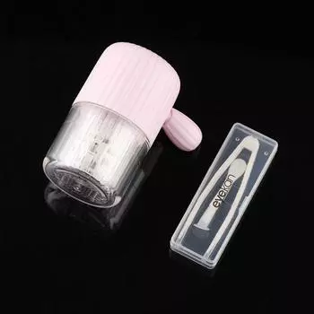 Контактная линза для мытья Cartoon Cactus Контактные линзы Инструменты для чистки Цветной очиститель для контактных линз Stretch Ручной очиститель синий