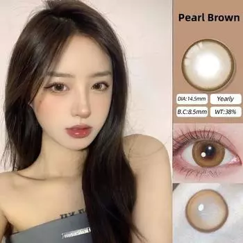 Контактные линзы для кукольных глаз Mrs.H Big Eyes коричневого и серого цвета, мягкие линзы 14,2-14,5 мм -2.00