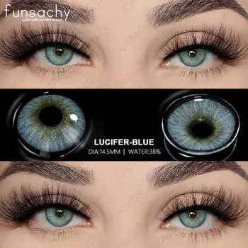 Контактные линзы FUNSACHY 2 шт. серии LUCIFER, цветные контактные линзы для глаз, косметические линзы Colorcon для глаз