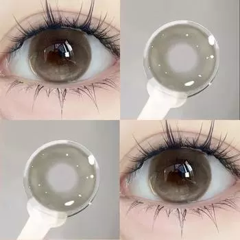 Контактные линзы Mill Creek, 2 шт., без оправы, 14,5 мм, большие глаза, летняя серия, синие контактные линзы, студенческие женские макияж для глаз 0 коричневый